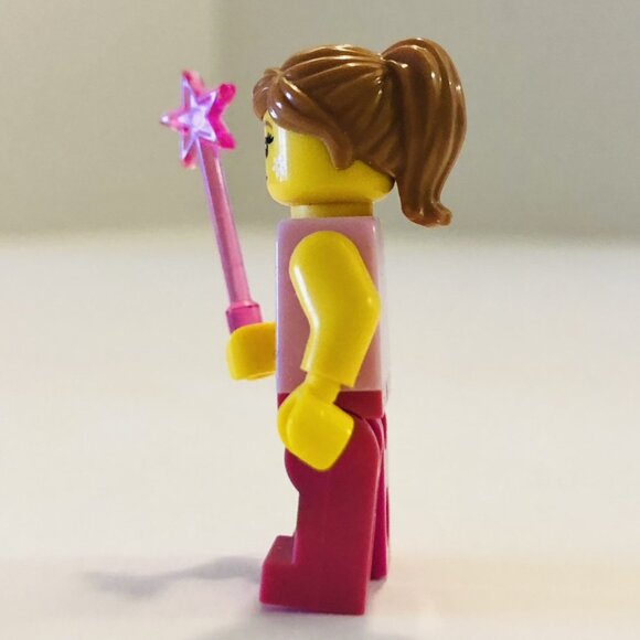 Lego Minifigures Lot Girl Pink Wand Friends Bunny Rabbit Dog Food Pet Dish - Picture 4 of 10